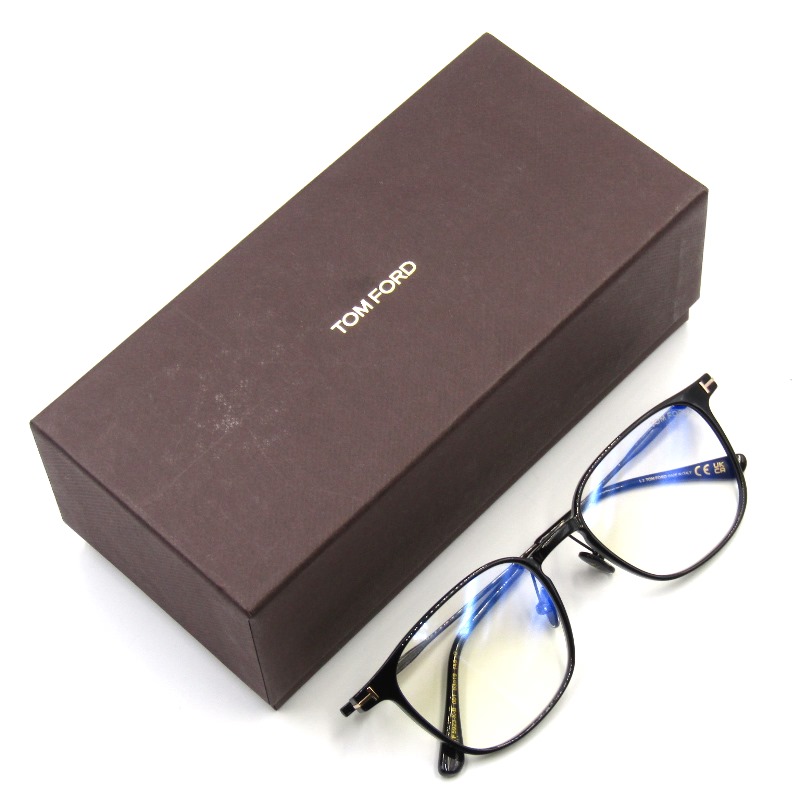 TOM FORD TF5999-K-Bブラックメガネ ケース付き TOM FORD TF5999-K-Bブラックメガネ ケース付き TOMFORD EYEWEAR トム