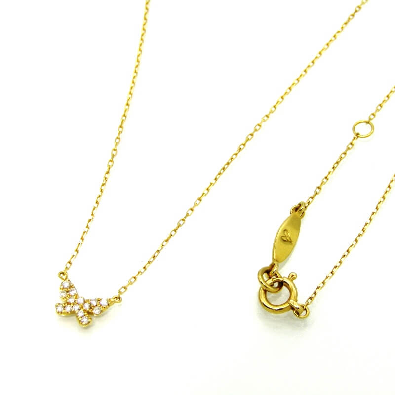アーカーネックレス バタフライ パヴェ買取