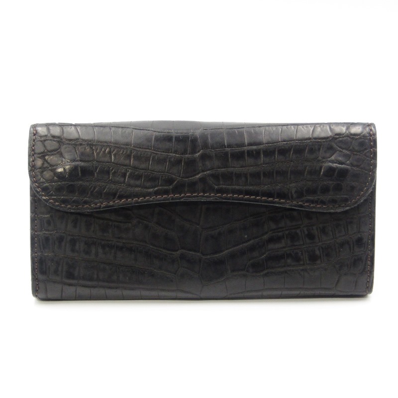 ワイルドスワンズ長財布 WAREHOUSE別注 ヌバック クロコダイル WAVE買取
