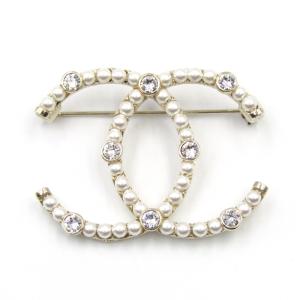 CHANEL シャネル ブローチ ココマーク ラインストーン 