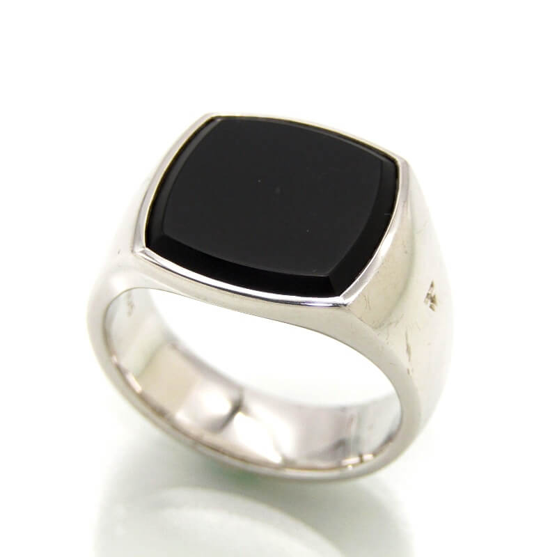 トムウッドリング Cushion Onyx Ring #62買取