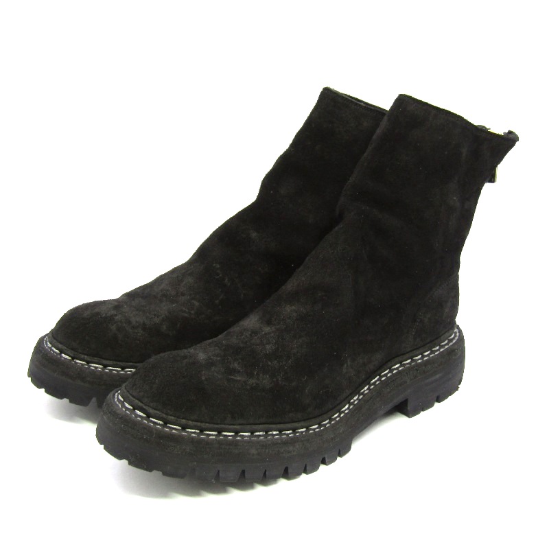 グイディ40 バックジップブーツ 796V-N ビブラムソール ホースリバースレザー買取