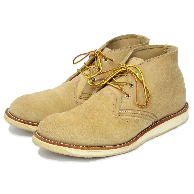 レッドウィングUS10.5D 28.5cm ワークチャッカブーツ 3143 2011年製買取