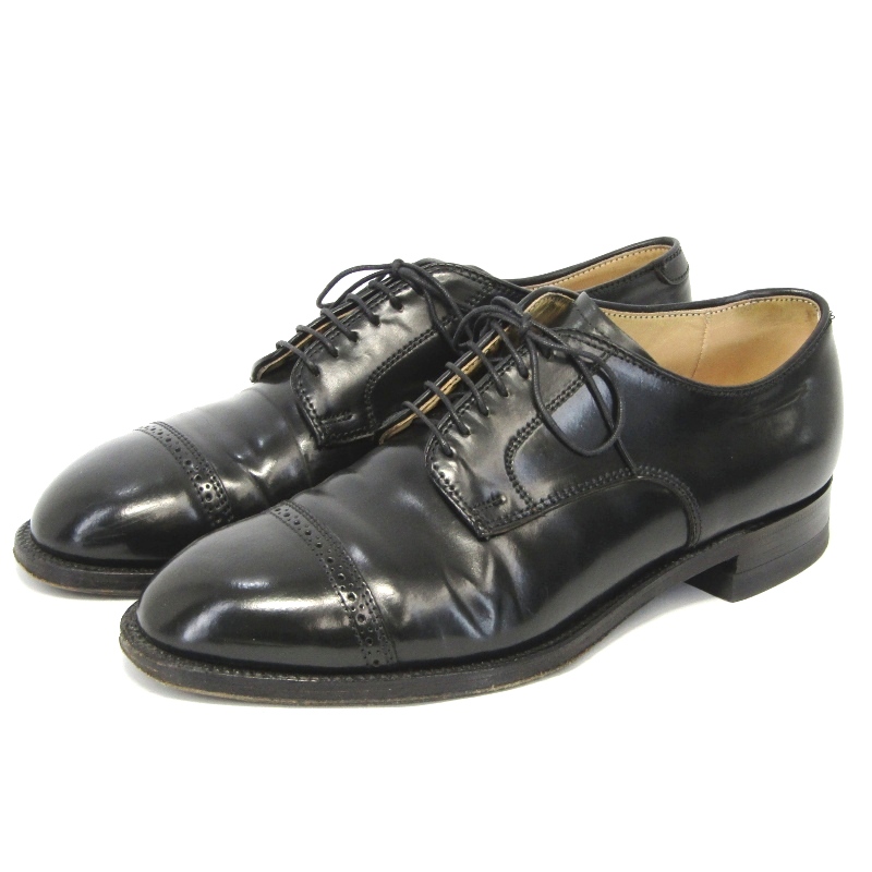 オールデンUS7.5D 25.5cm パンチドキャップトゥ オックスフォード 56251買取