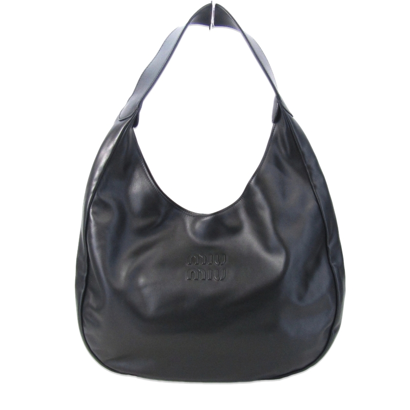 ミュウミュウショルダーバッグ 5BC155 2CRW レザー ホーボーバッグ買取