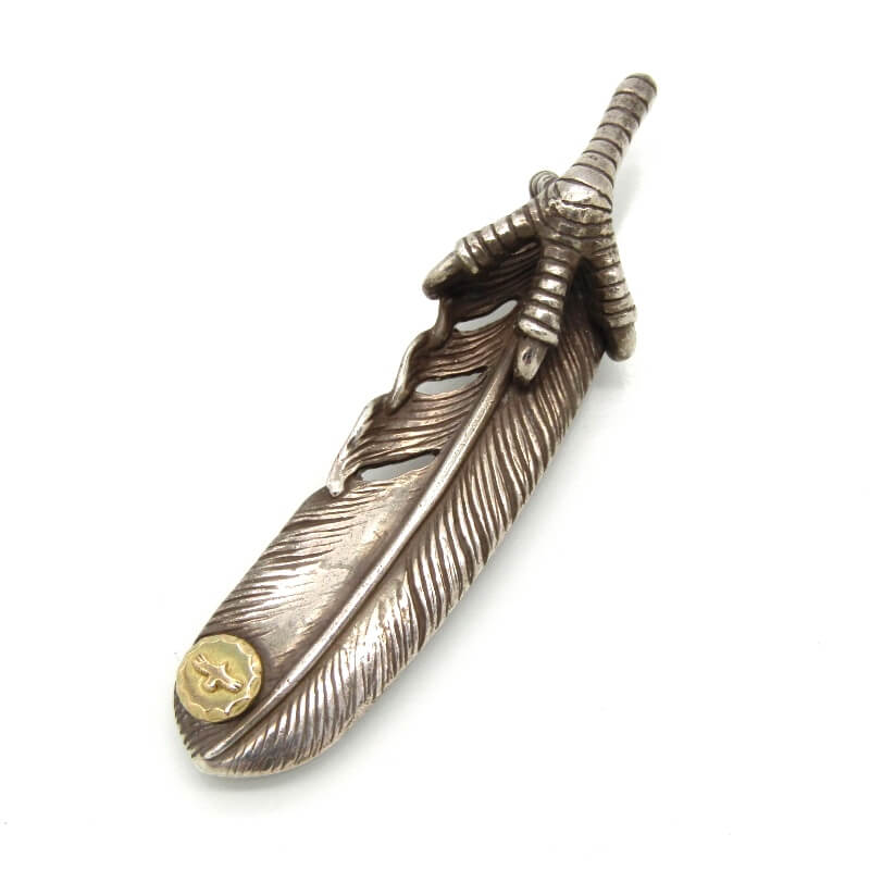 タディアンドキングペンダント 特大爪SVフェザー K18イーグル 左向き イーグルクロー買取