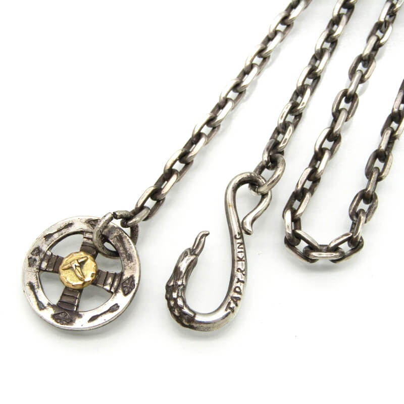 タディアンドキングネックレス イーグルフック レギュラーホイール K18ウルフ付き チェーン買取