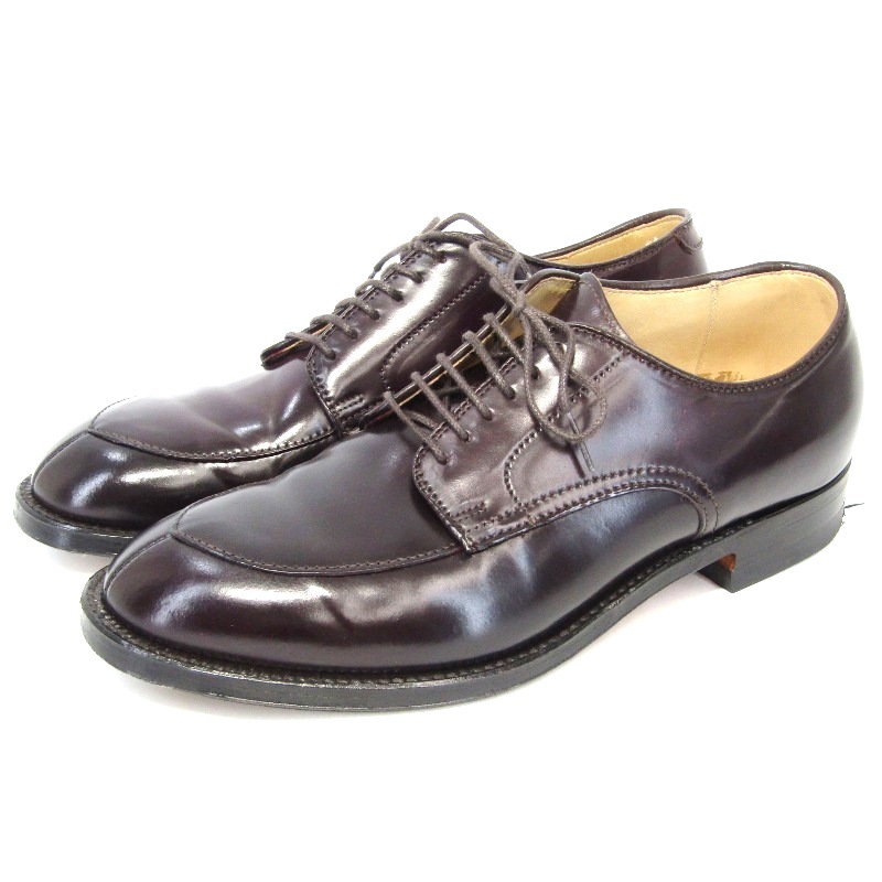 オールデンUS7.5D 25.5cm Vチップシューズ 54321 シェルコードバン買取