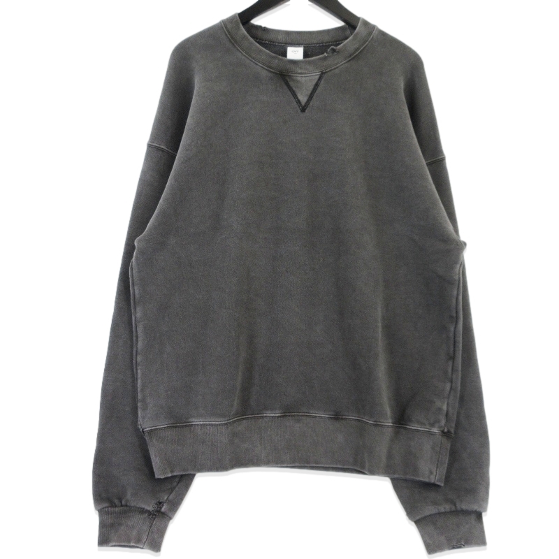 オヴィスウェットシャツ Pigment Damage Processing Crew買取
