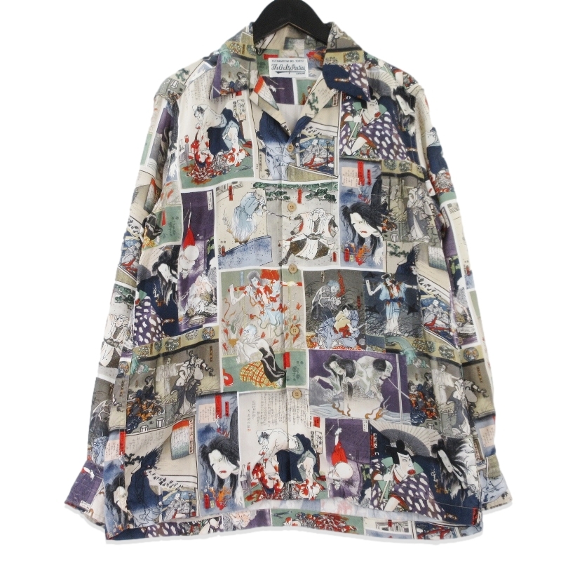 ワコマリア長袖ハワイアンシャツ 無惨絵 18AW HAWAIIAN SHIRTS買取
