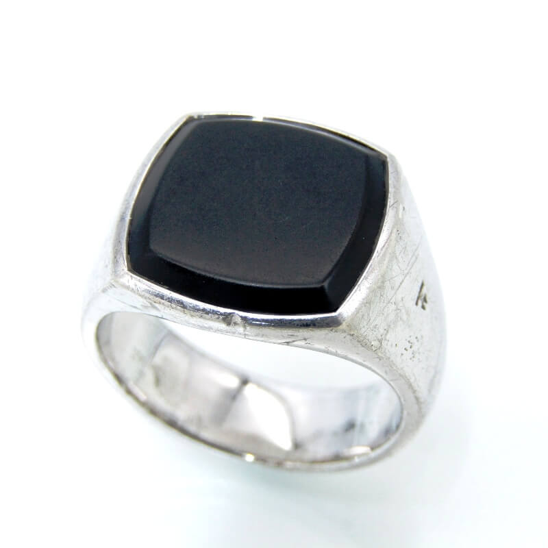 トムウッドリング Cushion Onyx Ring #60買取