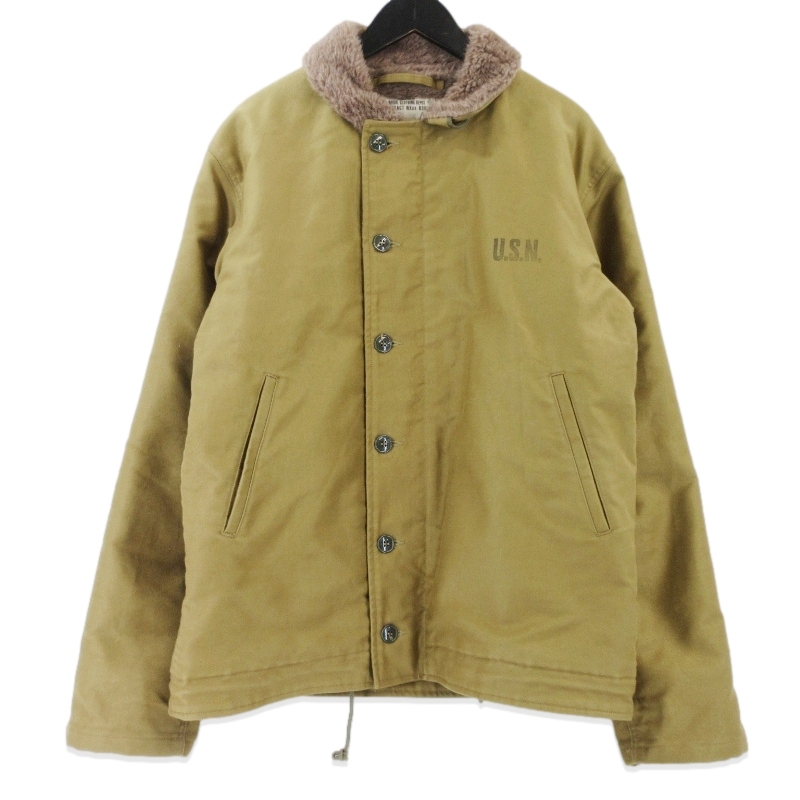 バズリクソンズN-1 デッキジャケット BR15345 アルパカライニング NAVY買取